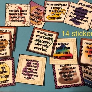 Inspirational/Funny Vinyl Stickers for DIY crafts, phones, water bottles, gifts